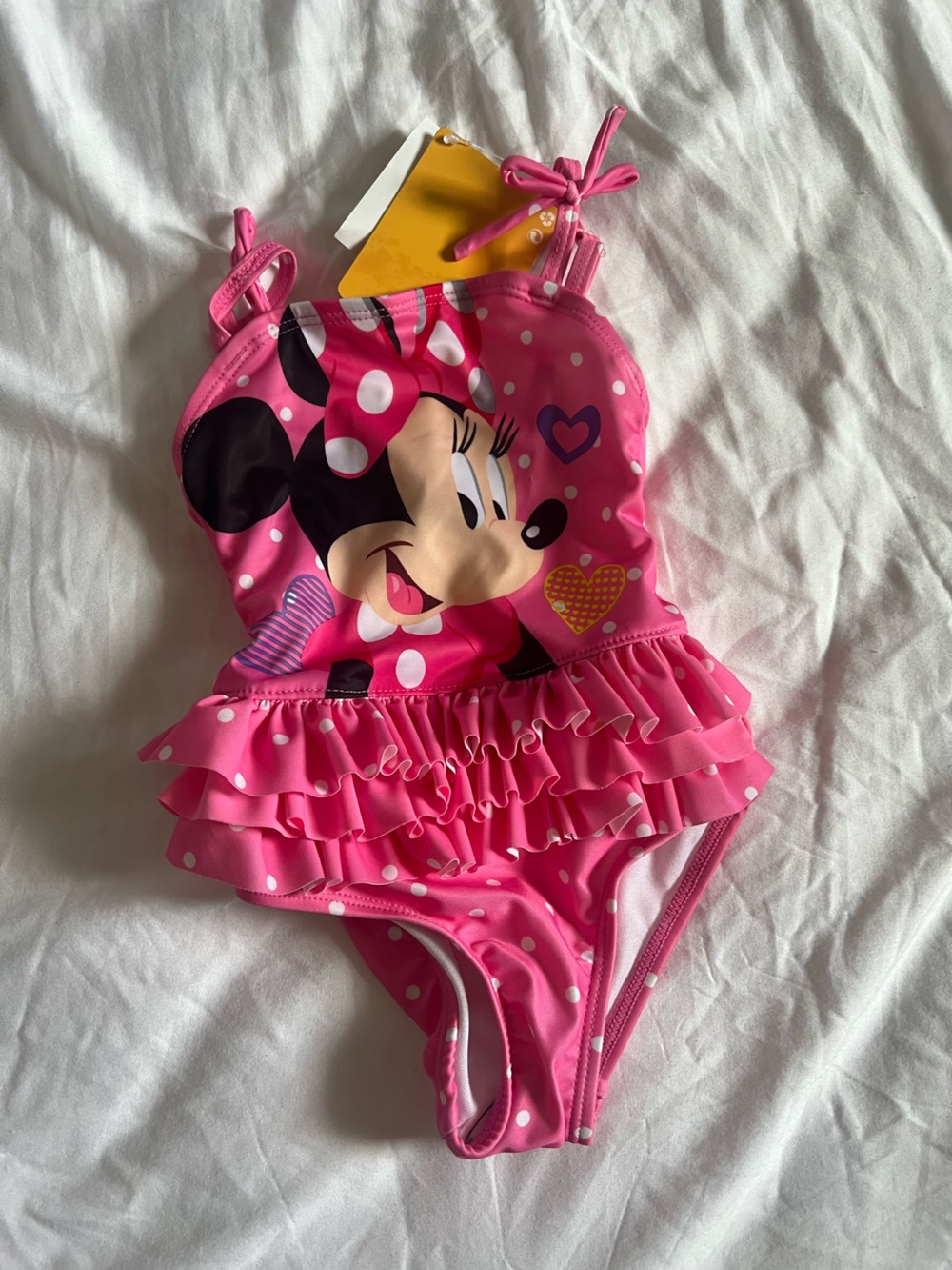 NWT 2T Disney Pink Minnie Ruffle Swimsuit